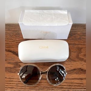 Chloe sunglasses with case, box and clothes